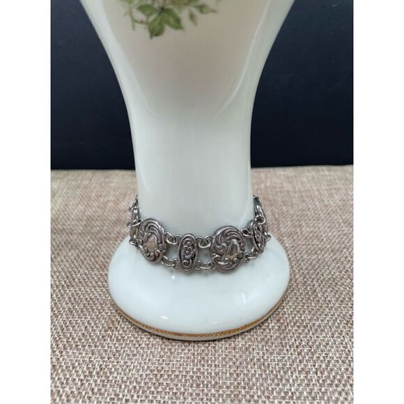 Brighton Bracelet 5889 Silver Floral Link - Picture 1 of 8